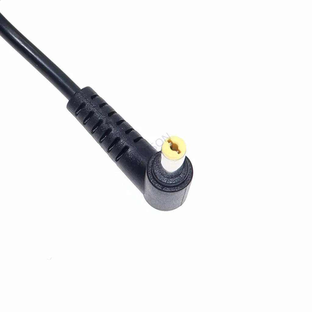 Conector de Cable de enchufe de cargador de corriente CC de 5,5x1,7mm, Cable de ángulo recto de 90 para adaptador de portátil/Notebook Acer - imagen 2