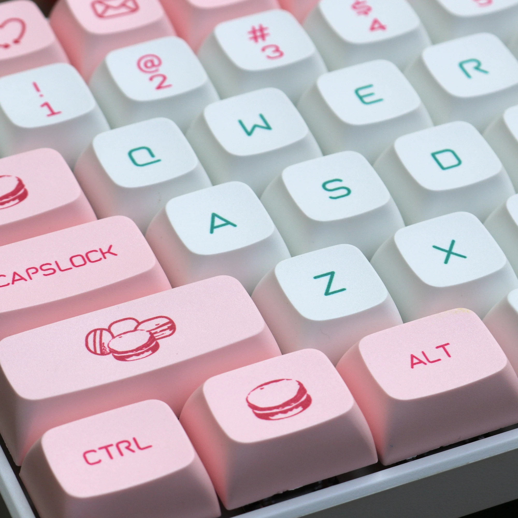 1 Juego completo de tapas de teclas de sublimación de tinte Macaroon PBT para teclado mecánico MX Switch, teclas de perfil XDA para IKBC Cherry FILCO - imagen 3