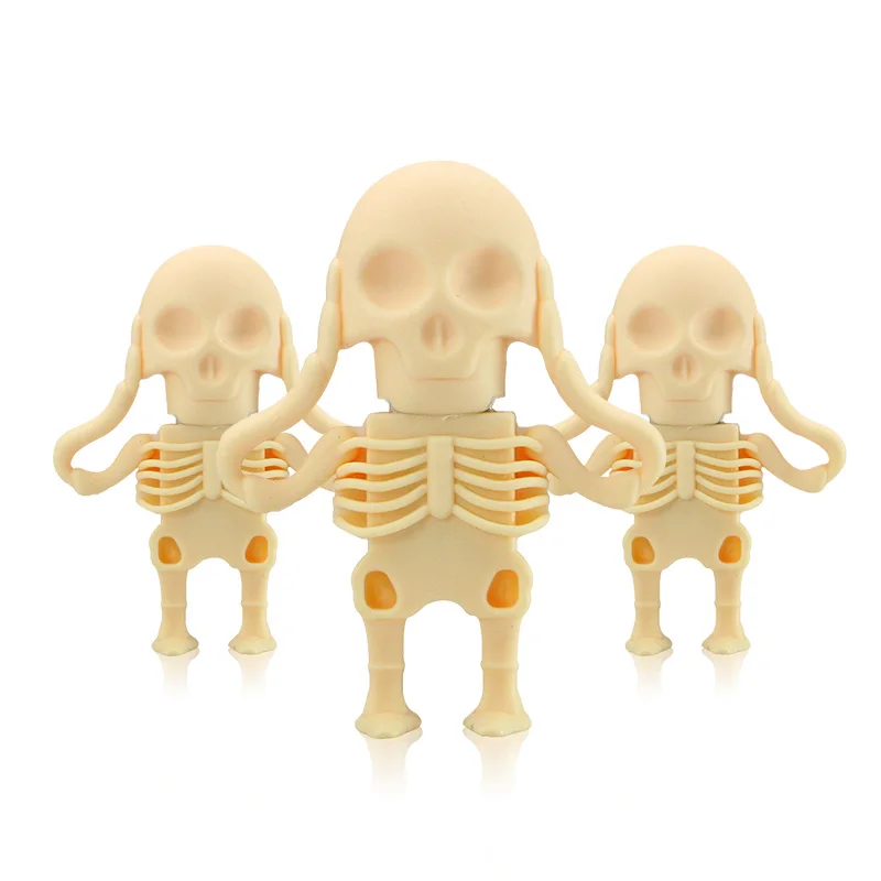 Cool Skull Skeleton headshot Grim Reaper The Death ghost unidad Flash USB Real 32GB 16GB 64GB 128gb Zombies memoria stick U disco - imagen 5