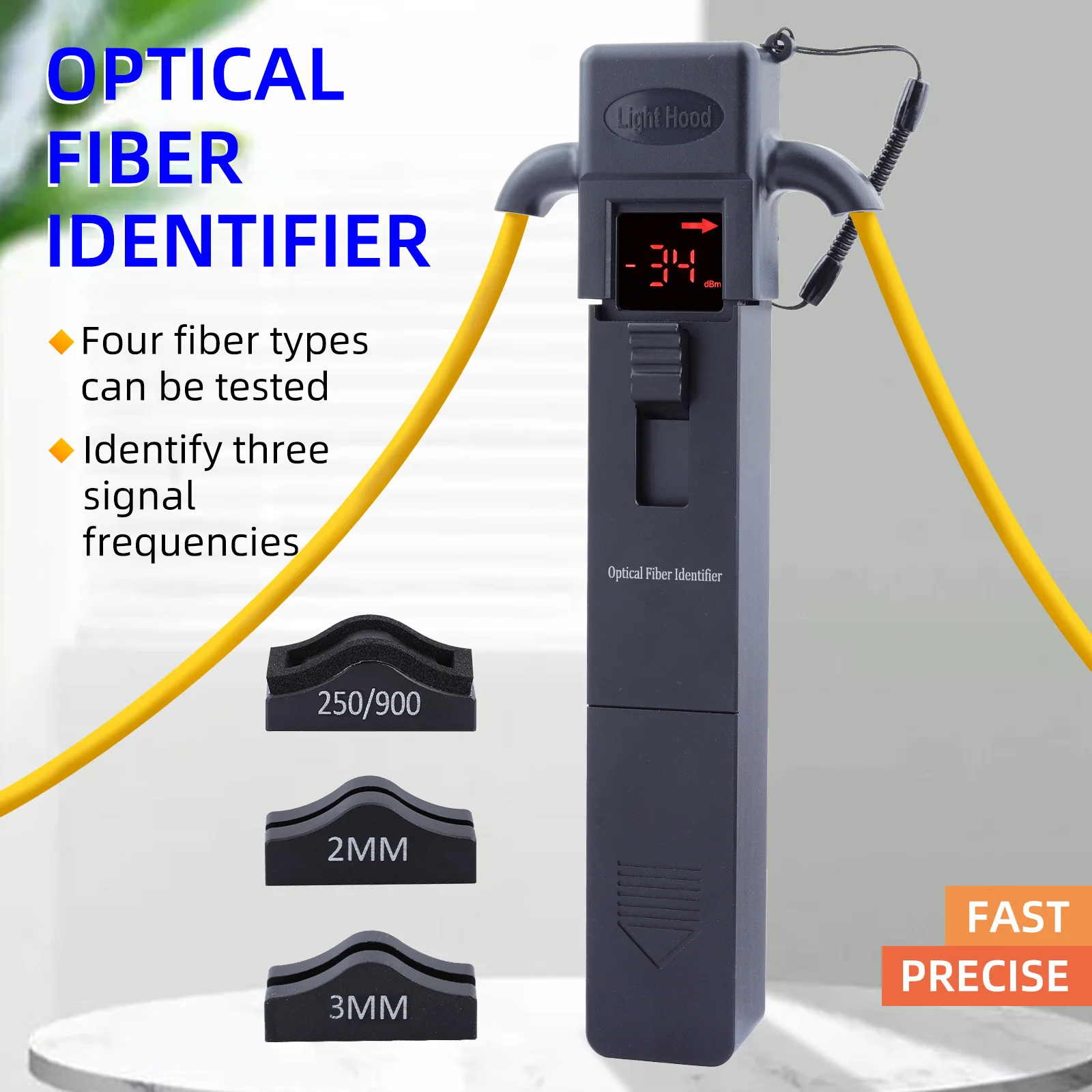 KELUSHI-Identificador de fibra óptica, Detector con localizador Visual de fallos, puente Pigtail, 800-1700 nm