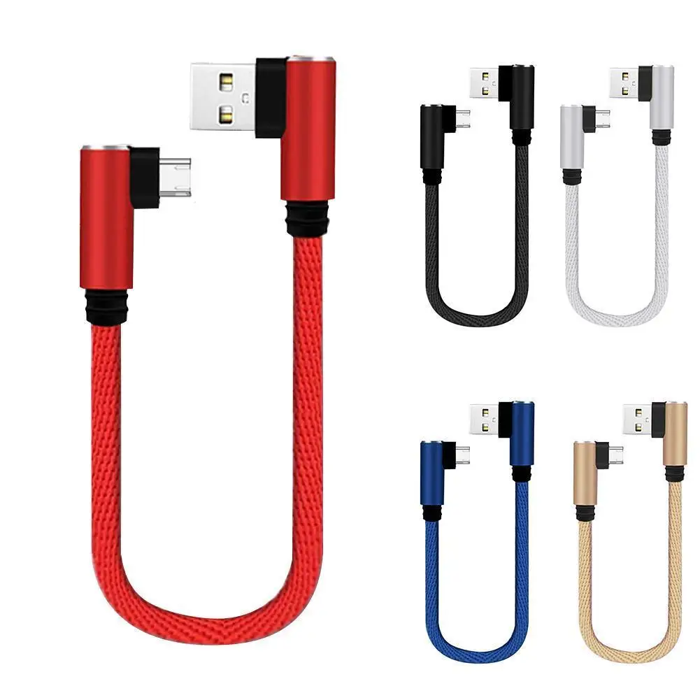 Cable USB-C Ángulo Recto 90° Negro Carga Rápida Antitracción - imagen 2