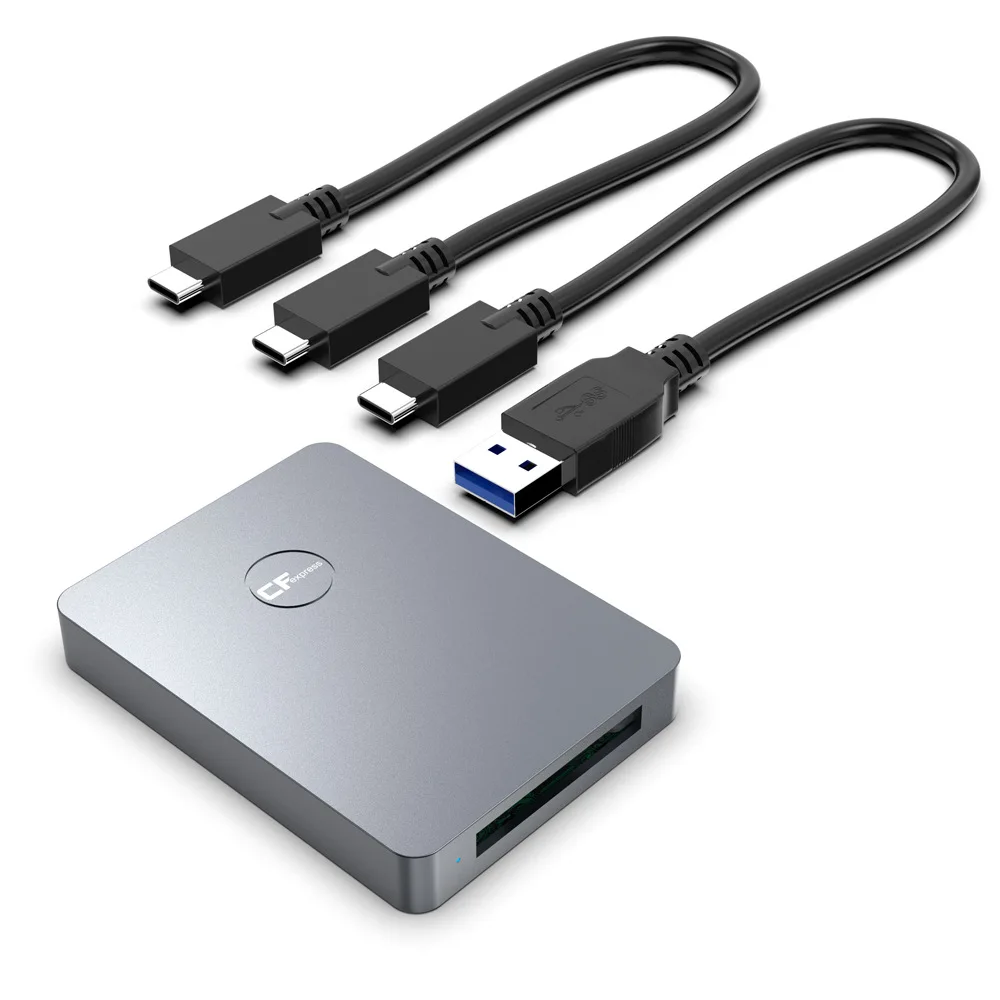Lector de tarjetas UTHAI C78 CFexpress USB3.1 Gen2 tipo B C adaptador para SLR admite tarjeta de memoria CFE 128G 256G 512G con Cable USB3.0