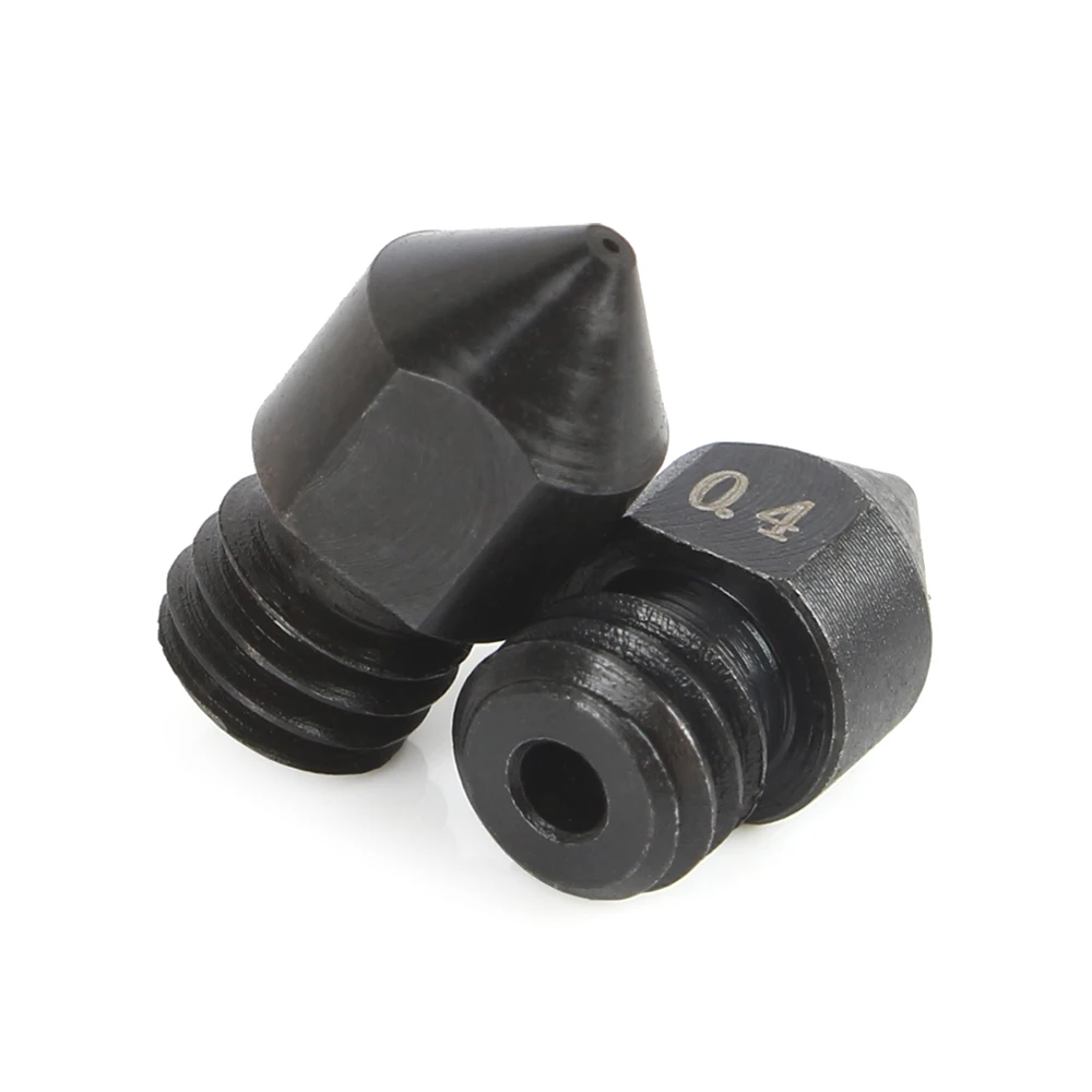 Boquillas de acero endurecido XCR MK8, boquilla de acero para molde de 0,4mm, rosca M6, filamento de 1,75 MM para extrusora Hotend CR10 Ender3, pieza de impresora 3D - imagen 5