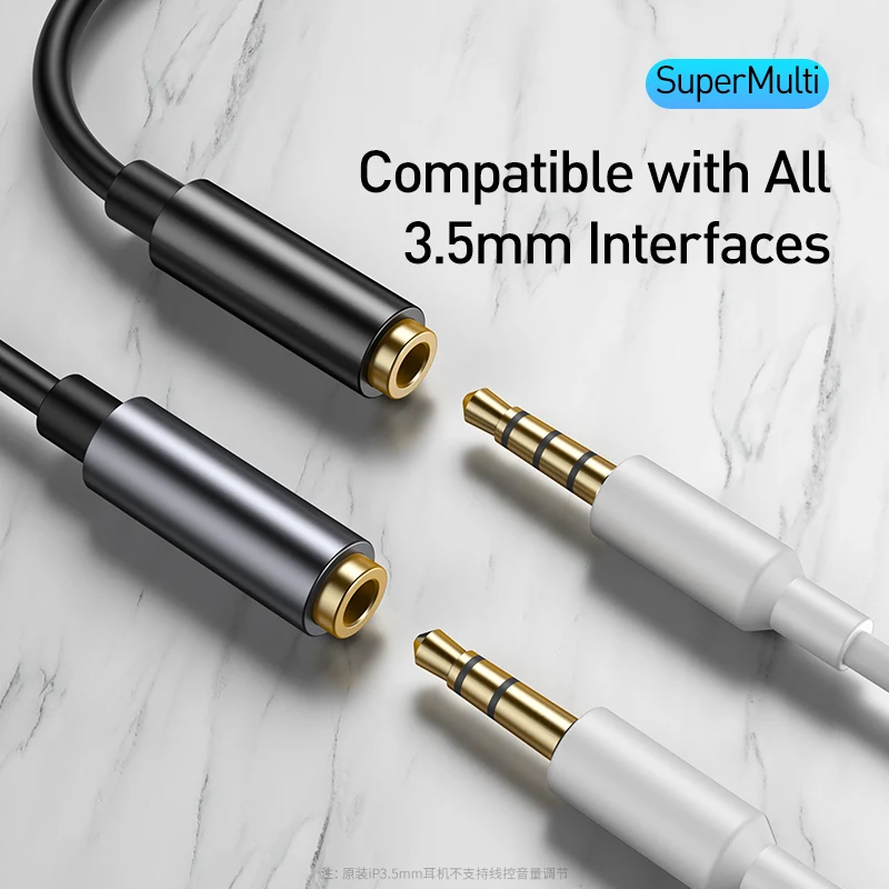 Baseus tipo C a 3,5 Jack auriculares USB-C tipo C a 3,5mm adaptador auxiliar para auriculares Cable de Audio para Huawei P40 P30 Pro Xiaomi 10 9 - imagen 4
