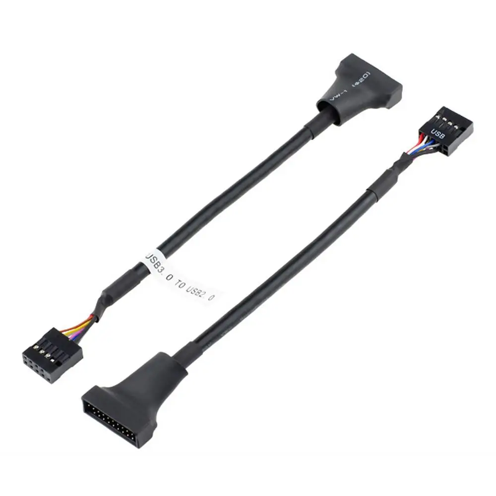Cable Adaptador Extensión Cabezal Placa Base USB 3.0 Conector Doble USB Hembra Hembra Extensor 20 Pines 50CM - imagen 5