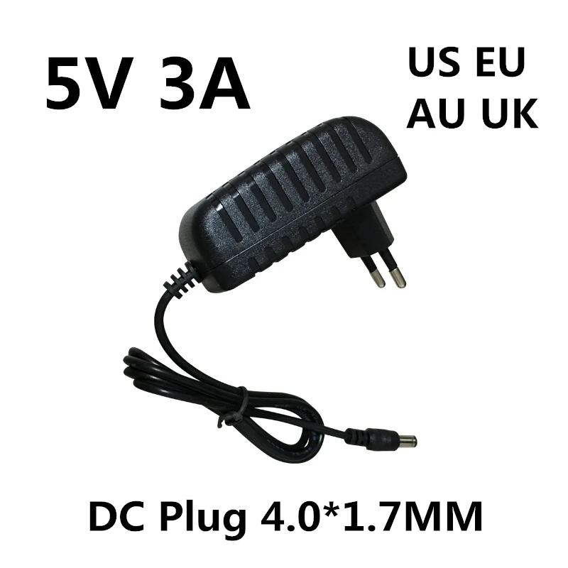 Fuente de alimentación de 5V y 3a, adaptador de cargador de corriente para Orange Pi PC/Plus, DC 4,0mm, UE y EE. UU.