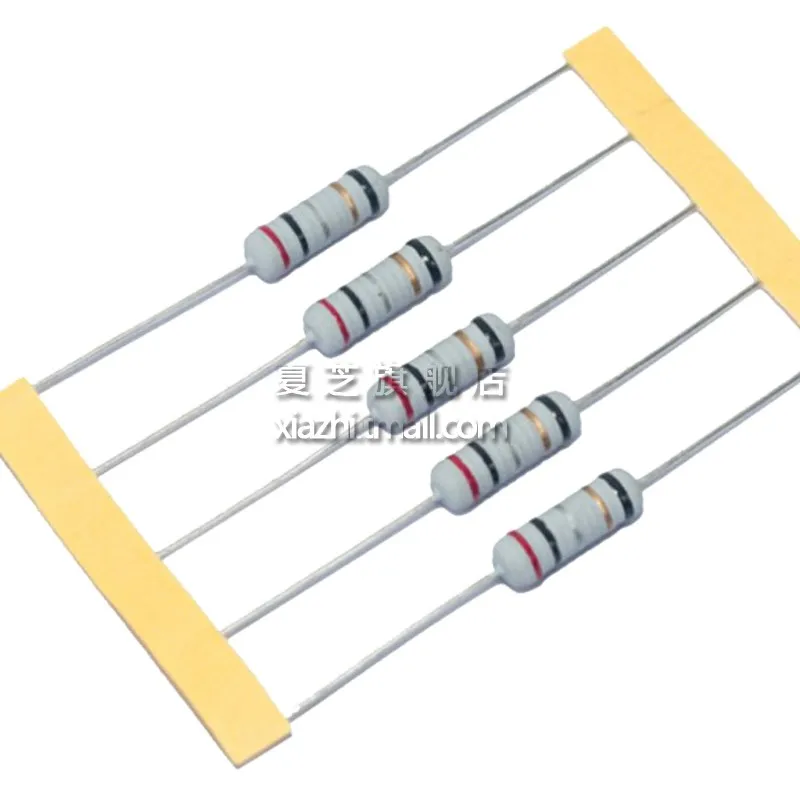 20 piezas resistencia de fusible bobinado de 2W precisión 5% 10R 20R 22R 33R 39R 47R 51R 56R 68R 100R resistencia bobinada de alambre 10 20 22 33 39 Ohm - imagen 2