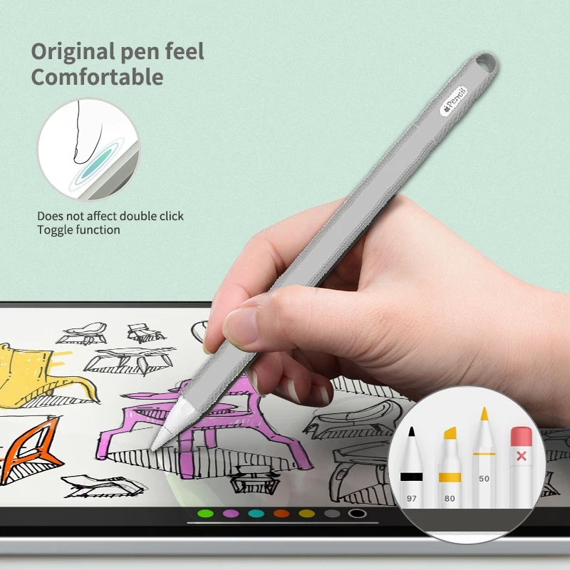 Apple Pencil 2 – Estuche Silicona Protección Suave - imagen 3