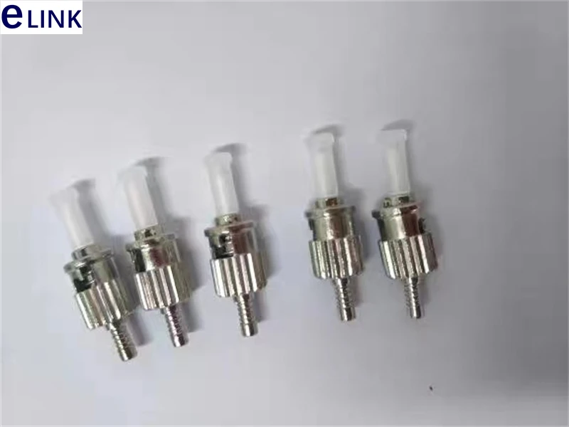 Conector de fibra ST con/sin casquillo cerámico Premontaje SM MM 3,0mm 2,0 MM accesorios ópticos ftth ELINK 1000 Uds - imagen 5