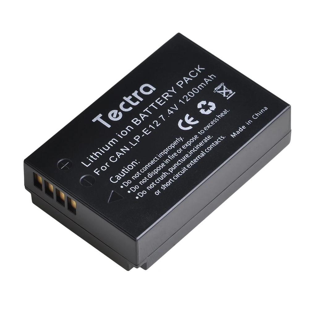 Batería LP-E12 + cargador doble para cámaras digitales Canon EOS-M,EOS M2,M10,EOS M50,EOS M50 Mark II,EOS M100,M200,SX70 HS,Rebel SL1 - imagen 3