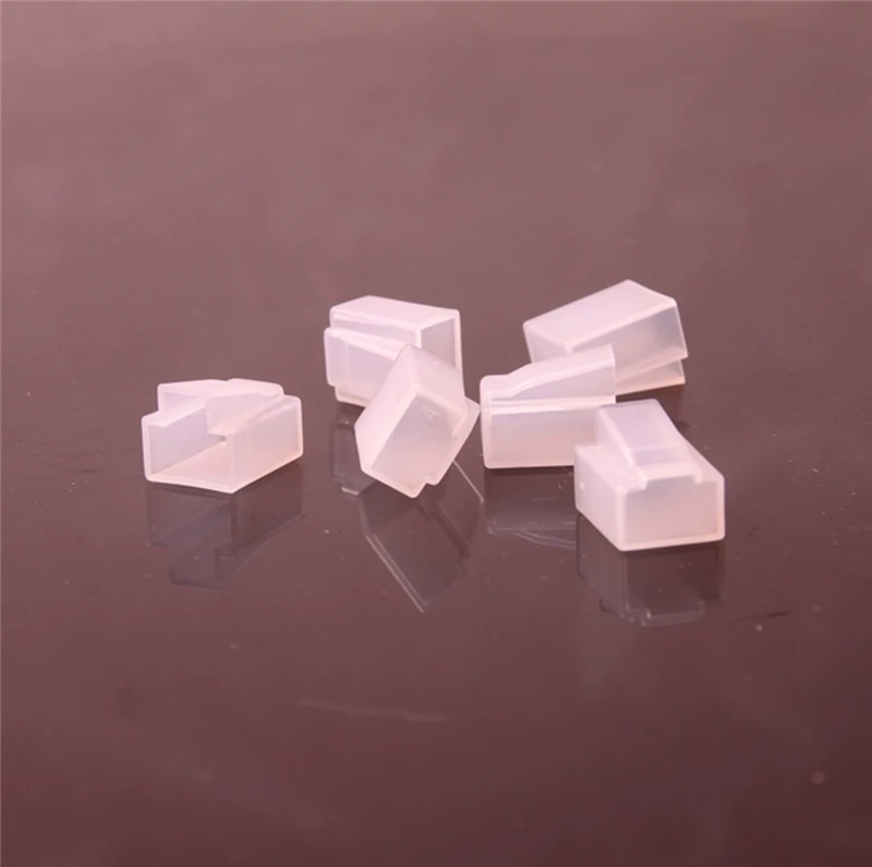 Tapa antipolvo RJ45 para enchufe de módulo RJ45 para CAT5e cat6e, cubierta protectora de silicona, negro transparente, envío gratis, 200 Uds. - imagen 5