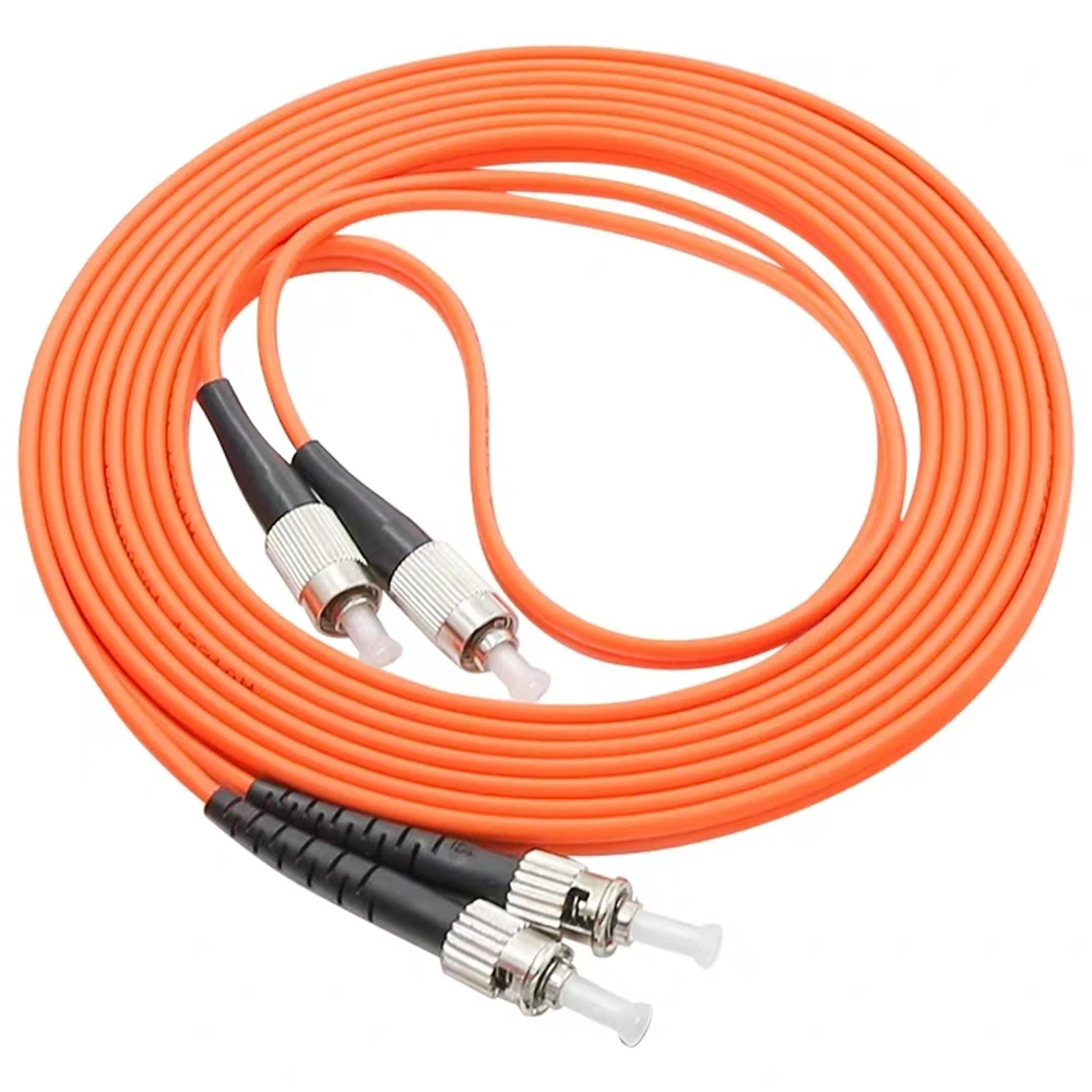 Cable de conexión de fibra óptica FC-ST dúplex 1m 2m 3m 5m 7m 10M 50/125um 62,5/125um ST-FC OM1 OM2 puente dual ftth 10 Uds - imagen 4