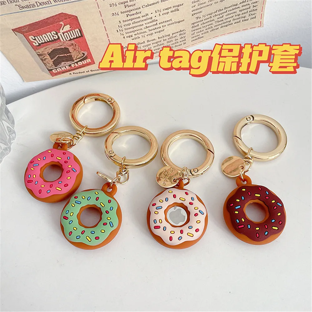 Funda donut verde para AirTag