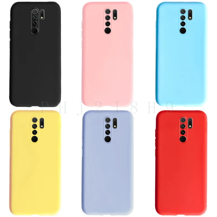 Para Xiaomi Redmi 9 funda para Xiaomi Redmi 9 Redmi9 funda de silicona suave Protector trasero de teléfono Fundas cubierta Xiomi Redmi 9 Fundas