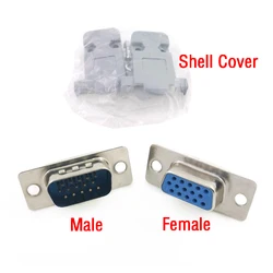 Conector D-Sub DB15 RS-232 Macho/Hembra para Soldar