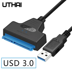 UTHAI T14 Adaptador SATA a USB 3.0 para SSD y HDD de 2,5 pulgadas