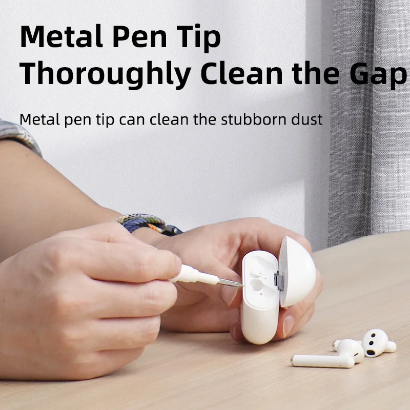 Kit Limpieza AirPods – Cepillo Limpiador Antigrasa + Estuche - imagen 2
