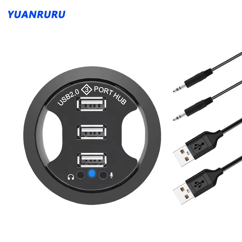 Hub USB 2.0 3 Puertos Escritorio – Conexión Rápida