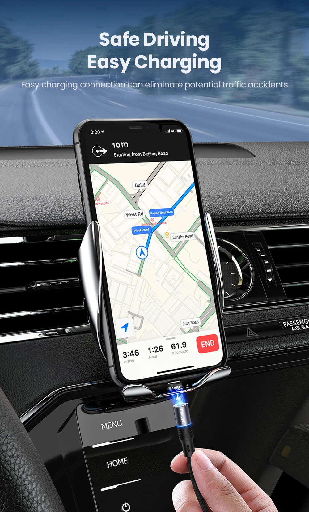 Cable Magnético - Conector USB tipo C