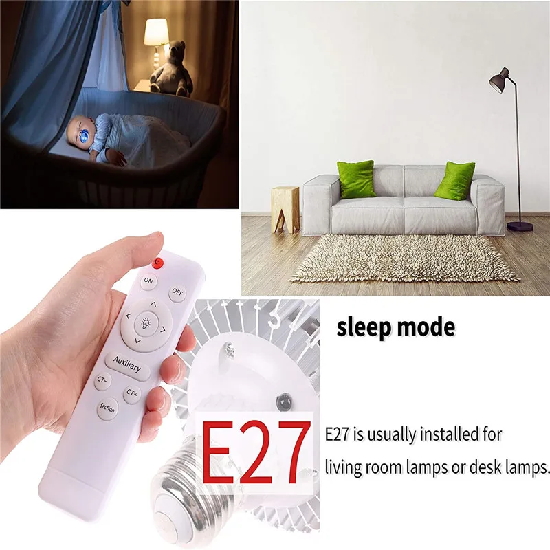 Bombilla LED regulable de 65W, lámpara de luz de vídeo, Softbox, iluminación continua de estudio para fotografía de cámara con control remoto inalámbrico - imagen 5