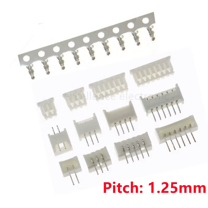 Kit Conector JST 1,25mm Recto con Carcasa y Terminales