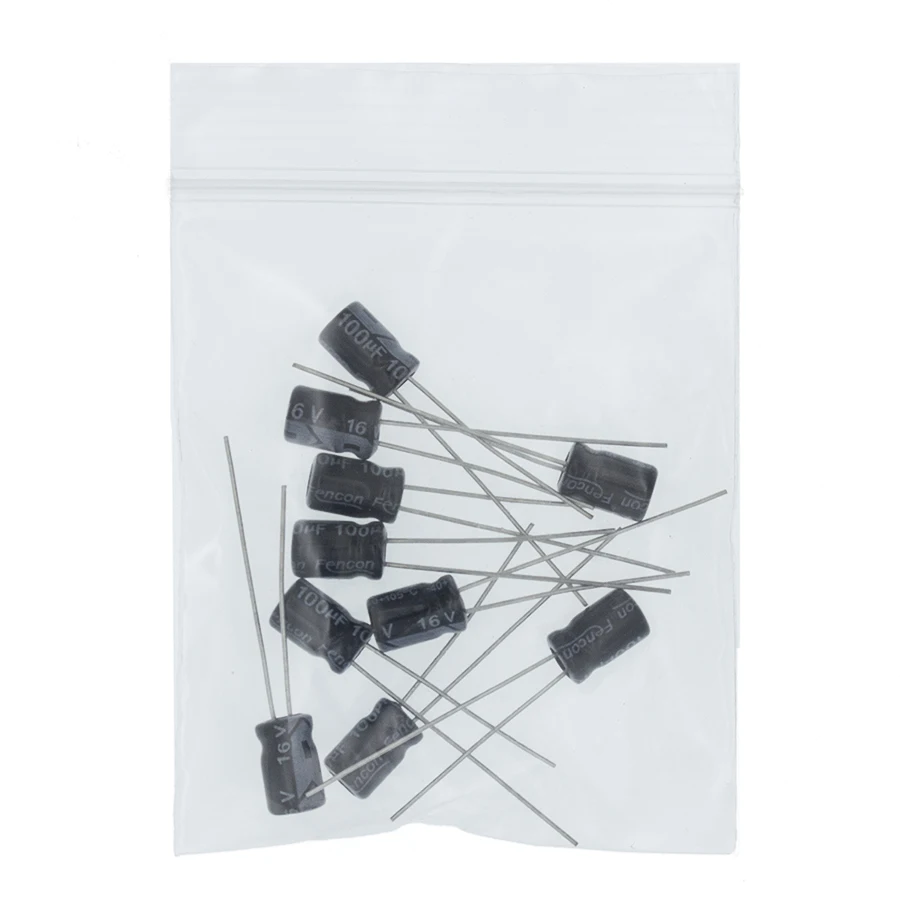 Surtido de condensadores electrolíticos de aluminio, paquete de 120 piezas, 12 valores, 0,22 UF-470UF, 1 Juego - imagen 5