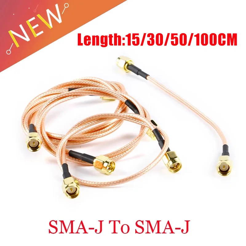 1 Uds SMA macho a SMA macho conector RF Cable de extensión Pigtail RG316 Cable de puente coaxial 15/30/50/100CM entrega rápida