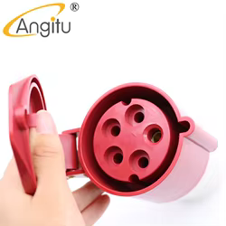 Angitu 32A 225 conector Industrial de 5 pines enchufe de aviación hembra impermeable IP44 conector trifásico 220-380 ~/240-415 ~