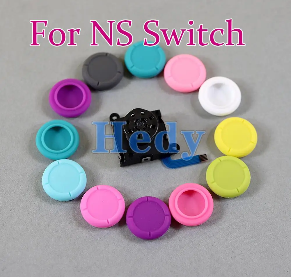 100 Uds. Joystick analógico 3D, tapa de agarre, botón, herramienta de reparación de Control de tecla para controlador Joycon Nintend Switch Lite NS - imagen 2