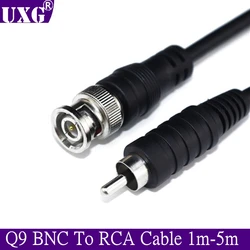 Adaptador BNC Macho a RCA para Instalación de Vídeo CCTV Coaxial