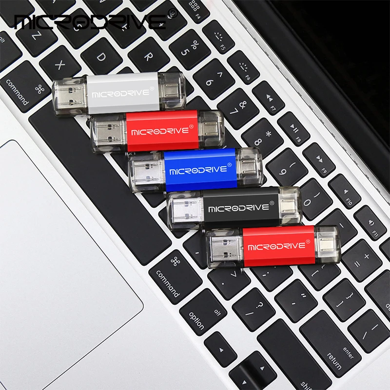 Unidad Flash USB tipo C OTG, 2 en 1, 2,0, 128, 64, 32, 16, 8 y 4GB - imagen 5