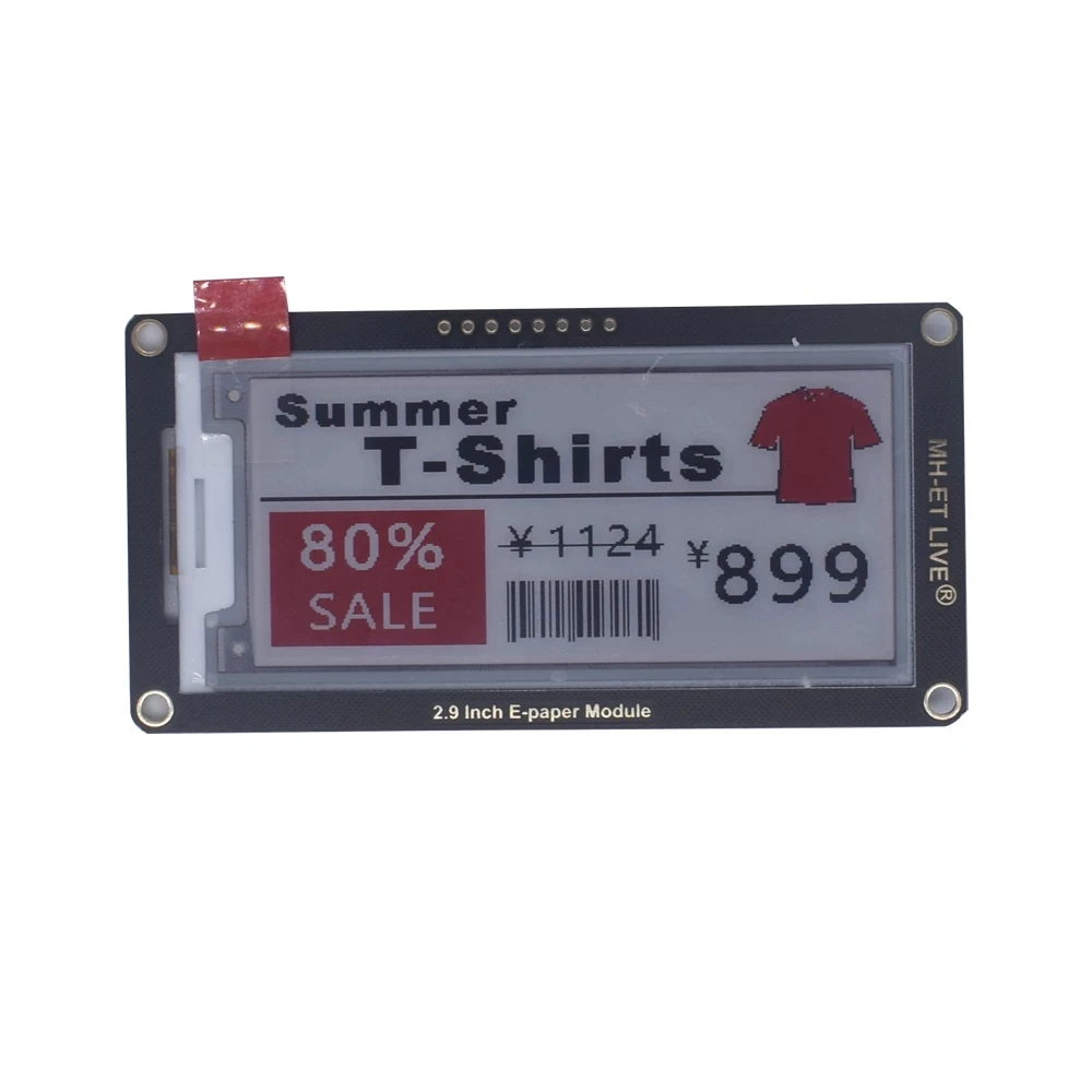 Módulo Epaper de papel electrónico, pantalla de visualización e-ink, SPI, compatible con Arduino UNO, STM32, Raspberry PI, ESP32, 2,13, 2,13, 2,9 y 2,9 pulgadas - imagen 3