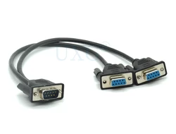 Divisor RS-232 DB9 9 pines 2 en 1 macho-hembra para POS