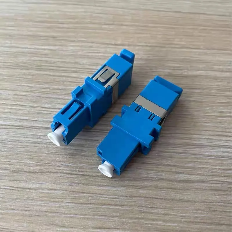 Adaptador híbrido LC-SC hembra a hembra conector de fibra óptica acoplador azul carcasa de plástico SM envío gratis 1 pieza - imagen 3