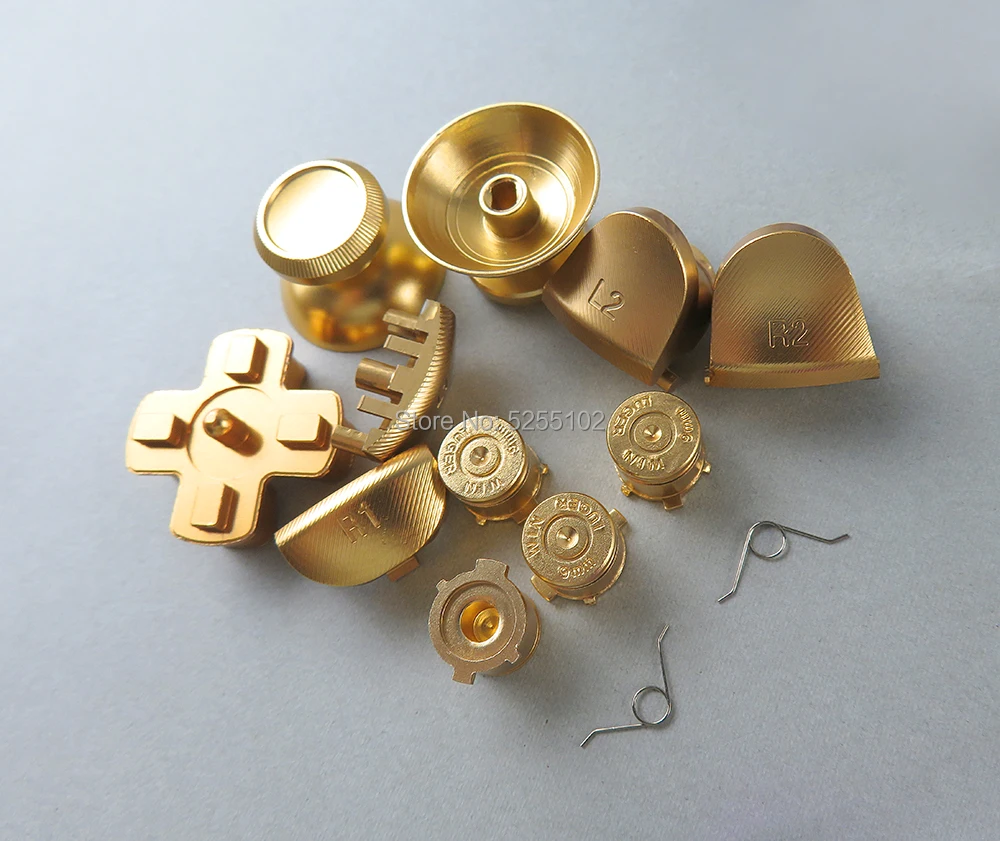 3 juegos de tapas de agarre de Joystick analógico de Metal, botones de acción d-pad, resorte para Sony Playstation Dualshock 4 PS4 jds-001 jdm010 - imagen 2