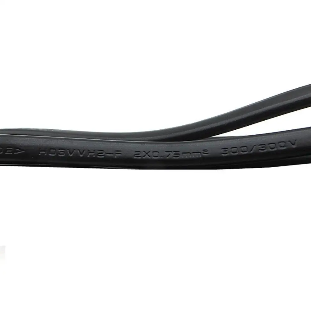 Cable de alimentación de CA Universal, 1m, 3,3 pies, estándar de la UE a la figura 8 C7, enchufe de 2 pines, Cable de plomo, 2x0,75mm, nuevo - imagen 5