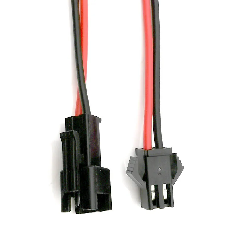 5 pares de conectores largos JST SM 2P macho a hembra conector de cable SM2P LED