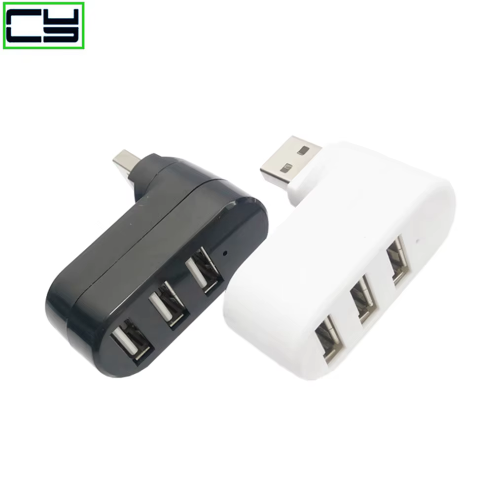 Hub USB multi 2,0/3,0 de 3 puertos, Mini concentrador USB, adaptador divisor giratorio de alta velocidad para ordenador portátil, Notebook, PC, accesorios de ordenador - imagen 2