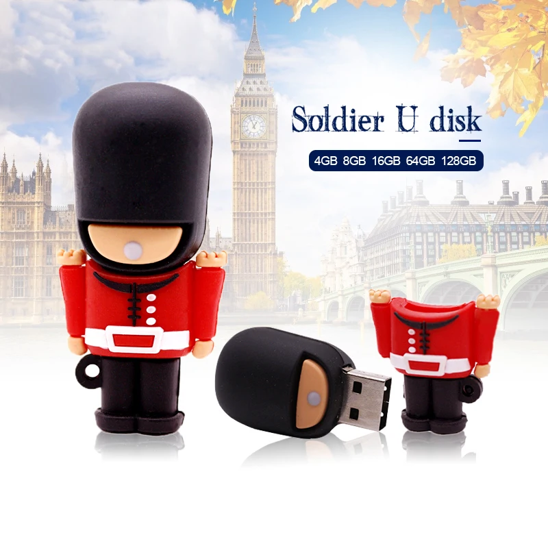 Pendrive Bolígrafo Diseño Guardia Británico – USB 2.0