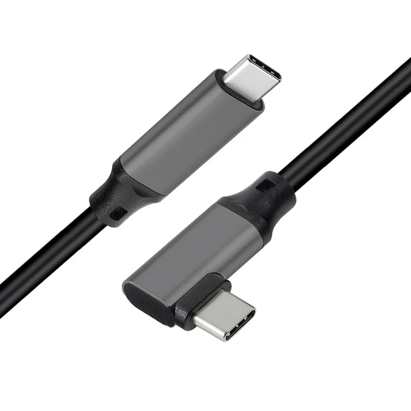 Cable curvo USB3.1 tipo C macho a macho, 1m, 5m, 3m, 4K, 100W, PD, 5A, 10Gbps, USB-C Gen 2, para Macbook Pro, Nintendo, Oculus Quest 1, 2 - imagen 5