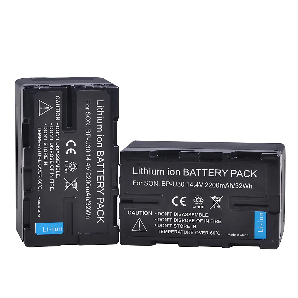 Batmax-Batería de 2200mAh BP-U30 BP U30, con indicadores LED de potencia, para Sony BP U30 U60 U90 XDCAM EX PMW 100 150 160 200 PMW EX1 EX3 - imagen 2