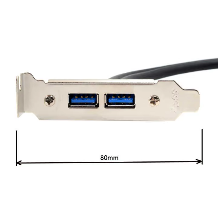 Cable USB 3.0 20 Pines Placa Base Perfil Bajo 40cm - imagen 3