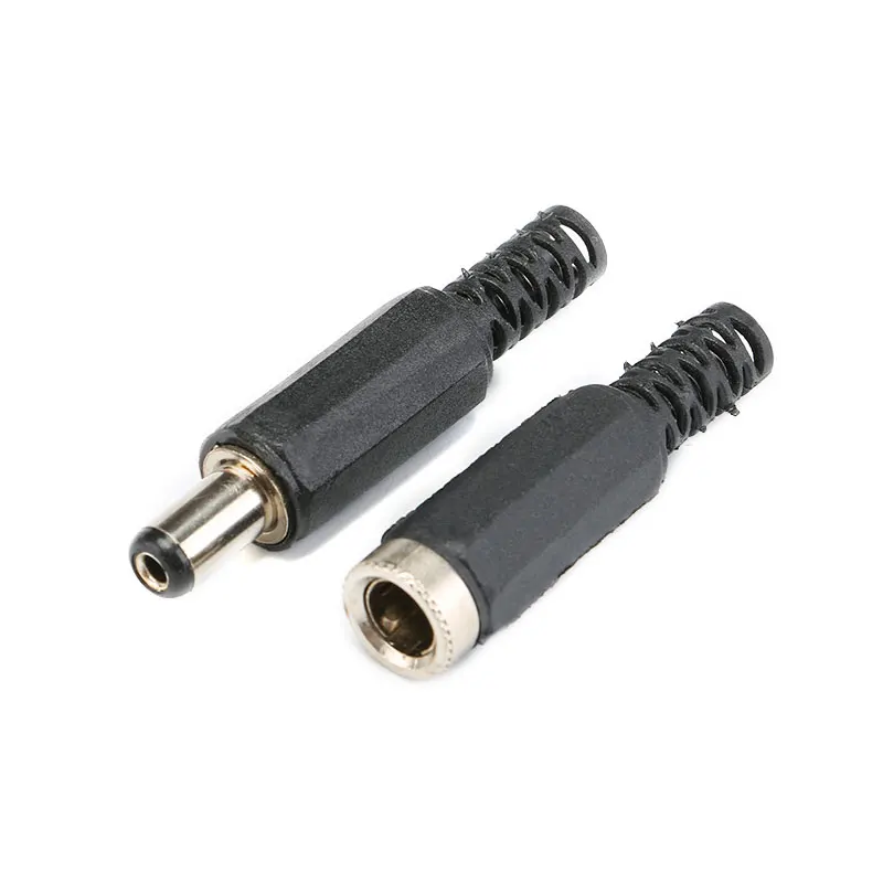 10PCS DC Power Connector pin 5.5*2.1mm 5.5x2.1 Female Plug Jack + Male Plug Jack Socket Adapter - imagen 4