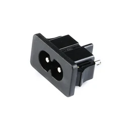 Conector de entrada IEC C8 para montaje con tornillos