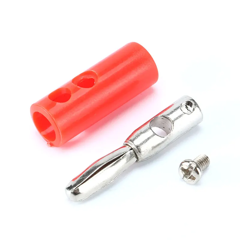 5 pares de conector Banana de 4mm macho y hembra 4mm conector Banana montaje en Panel adaptador de conector de Terminal de toma de Banana Rojo Negro - imagen 4