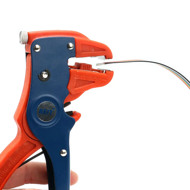 Pelacables multifunción, alicates de pelado de cables, crimpadora autoajustable, cortador de mano - imagen 5