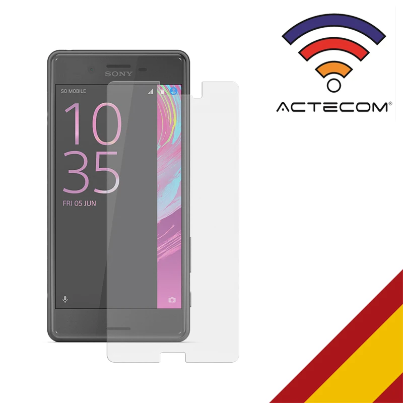 ACTECOM-Protector de Pantalla para Sony Xperia XZ, 2.5D, 0,26MM, 9H, Cristal Templado