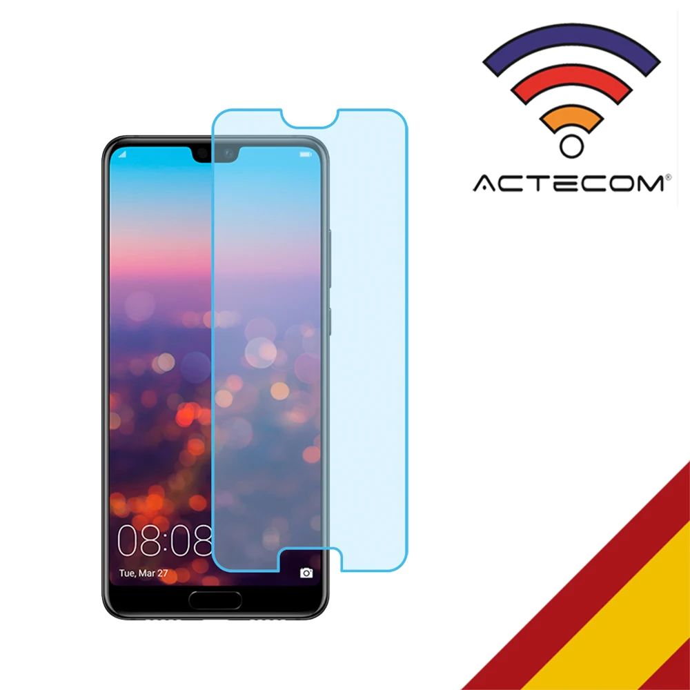 ACTECOM-PROTECTOR de PANTALLA de CRISTAL TEMPLADO, 0,2 MM, PARA HUAWEI P20