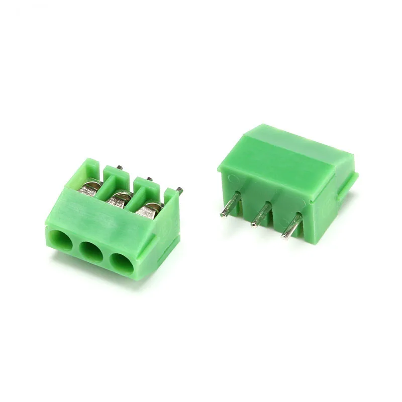 10 Uds KF350-2P 3,5mm paso 2 pines 2 vías 3 pines 3 vías Pin recto PCB conector de bloque de terminales de tornillo - imagen 2