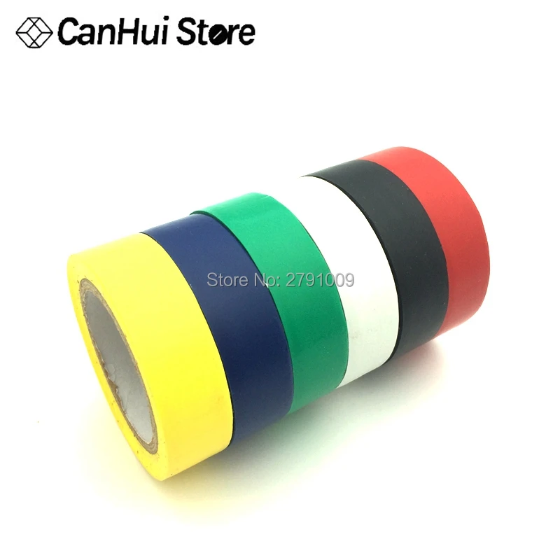 Cinta adhesiva de aislamiento eléctrico, cinta impermeable de PVC de 16mm de ancho, de alta temperatura, 9M, 1 unidad - imagen 5